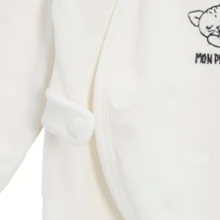 P’tit bisou Pyjama Mon Trousseau Chaton Ecru Poudre Prématuré