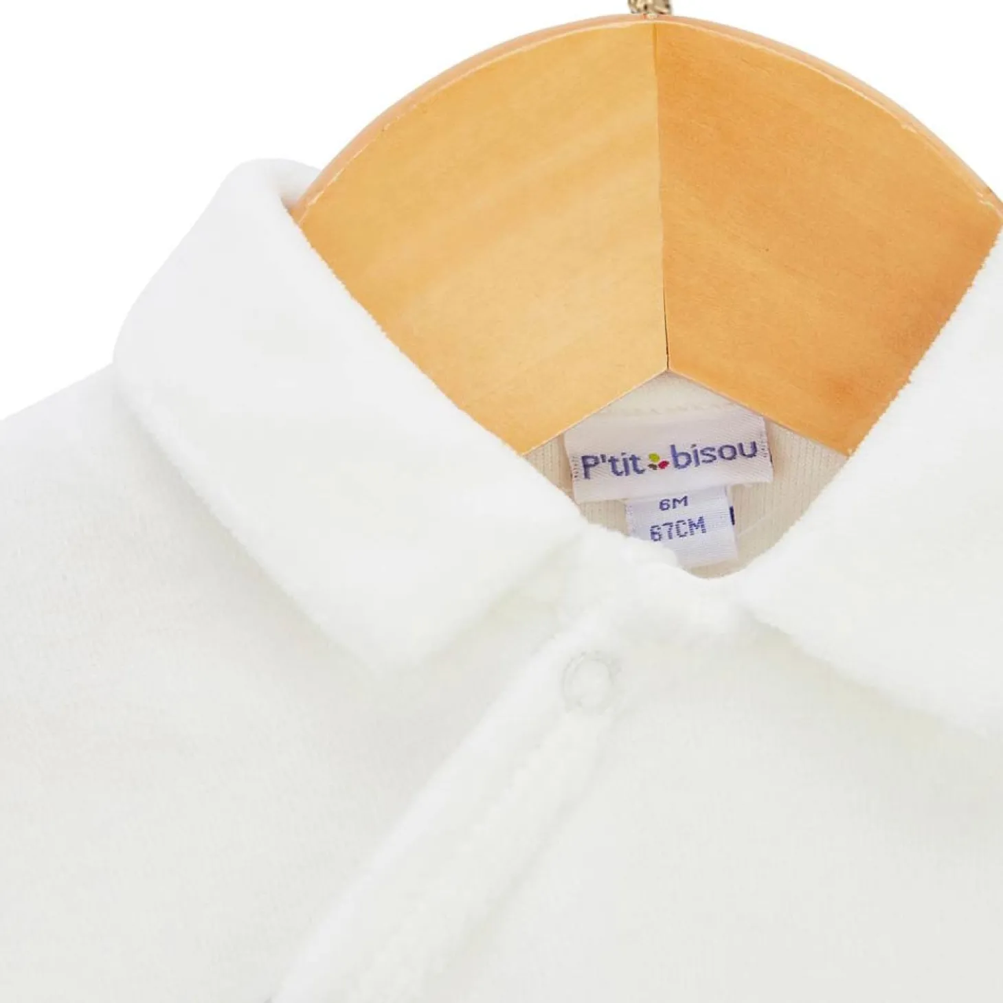P’tit bisou Pyjama Petit Cocon Blanc Naissance