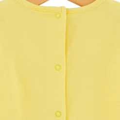 P’tit bisou Tee-shirt manches courtes Trop Chou Jaune 9 mois