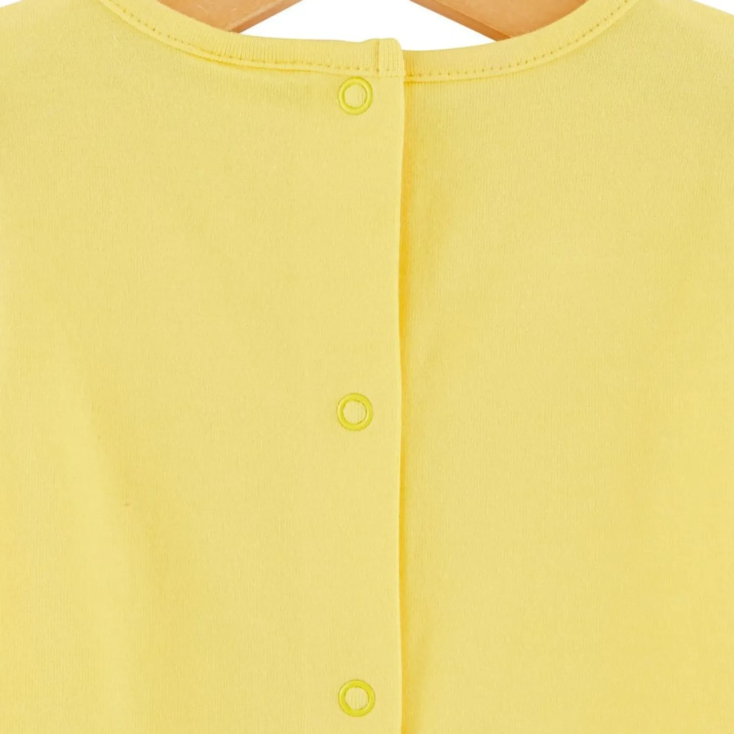 P’tit bisou Tee-shirt manches courtes Trop Chou Jaune 9 mois
