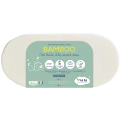 P'tit lit                    Matelas couffin Bamboo    Blanc            32 x 72 cm