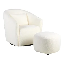 Quax                    Fauteuil Ottoman Gomi    Blanc