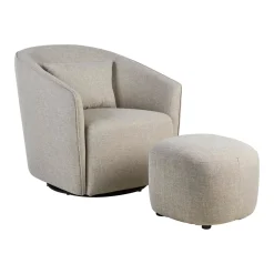 Quax Fauteuil Swivel & Gliding Chair Gomi Argile