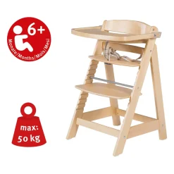 Roba                    Chaise évolutive + tablette Sit Up Fun    Bois Naturel
