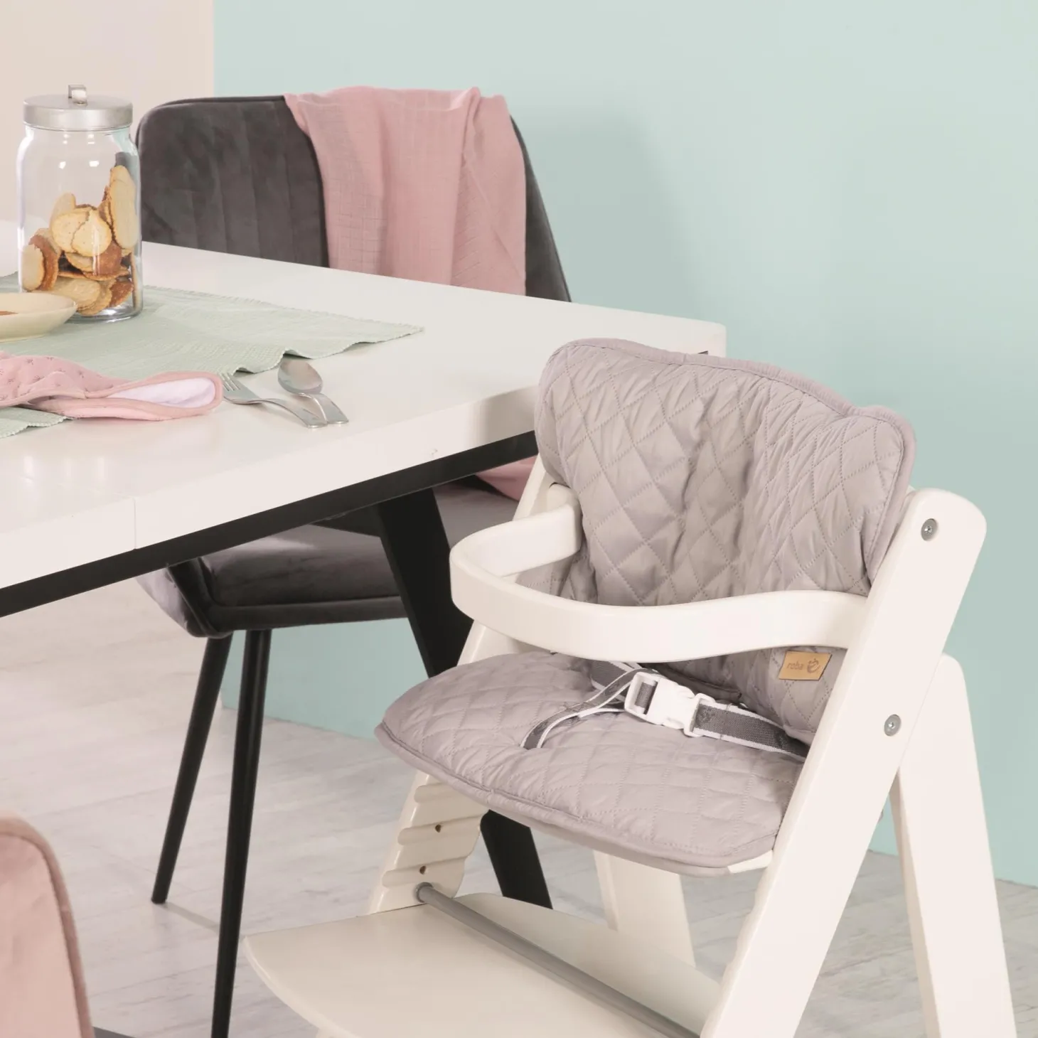 Roba Coussin reducteur 2 pcs Assise Sit Up & Born Up Gris