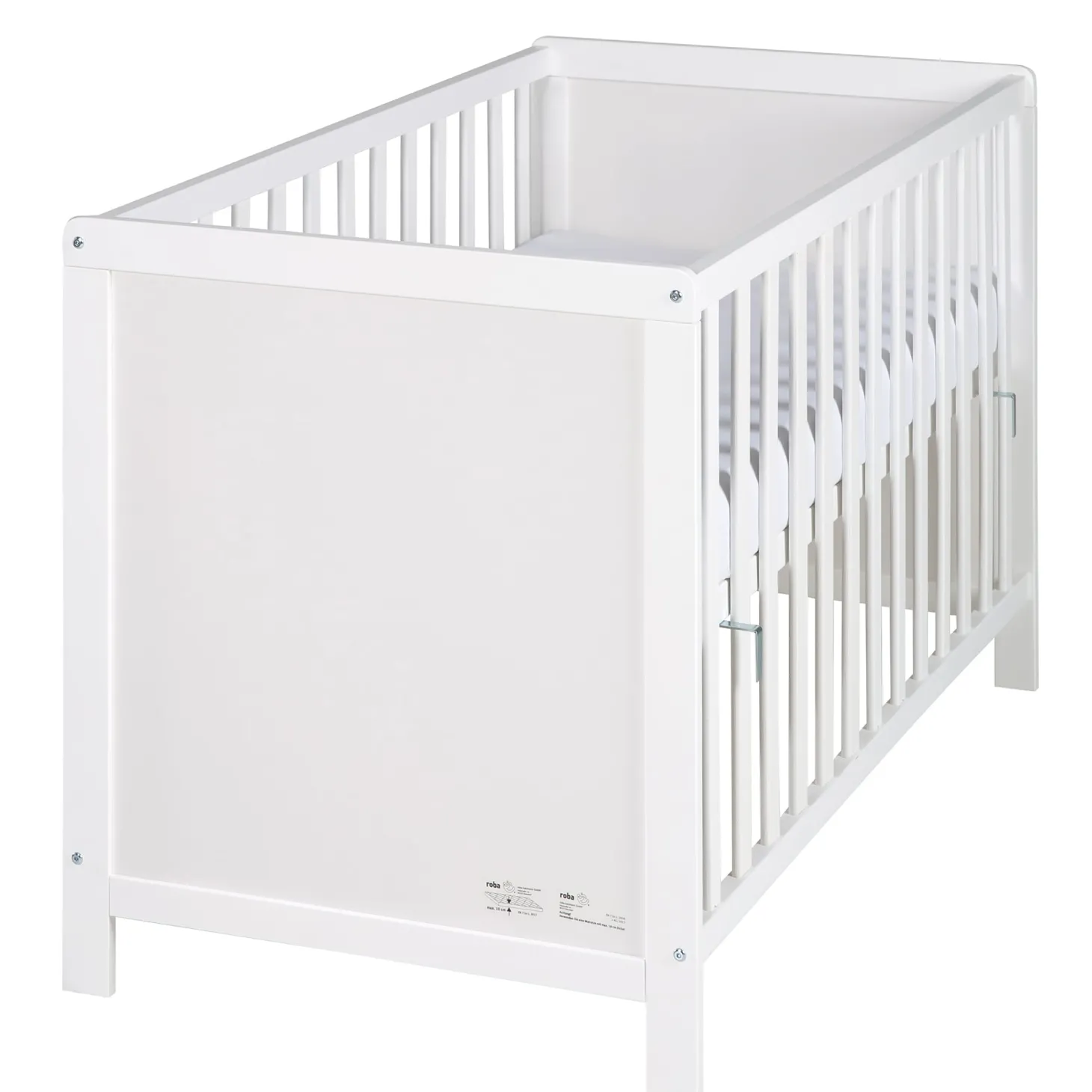 Roba Lit cododo + Commode à langer 2 portes Hambourg Blanc