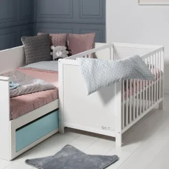 Roba                    Lit cododo  + Commode à langer tiroirs Hambourg    Blanc