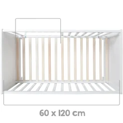 Roba Lit cododo + Commode à langer tiroirs Hambourg Blanc