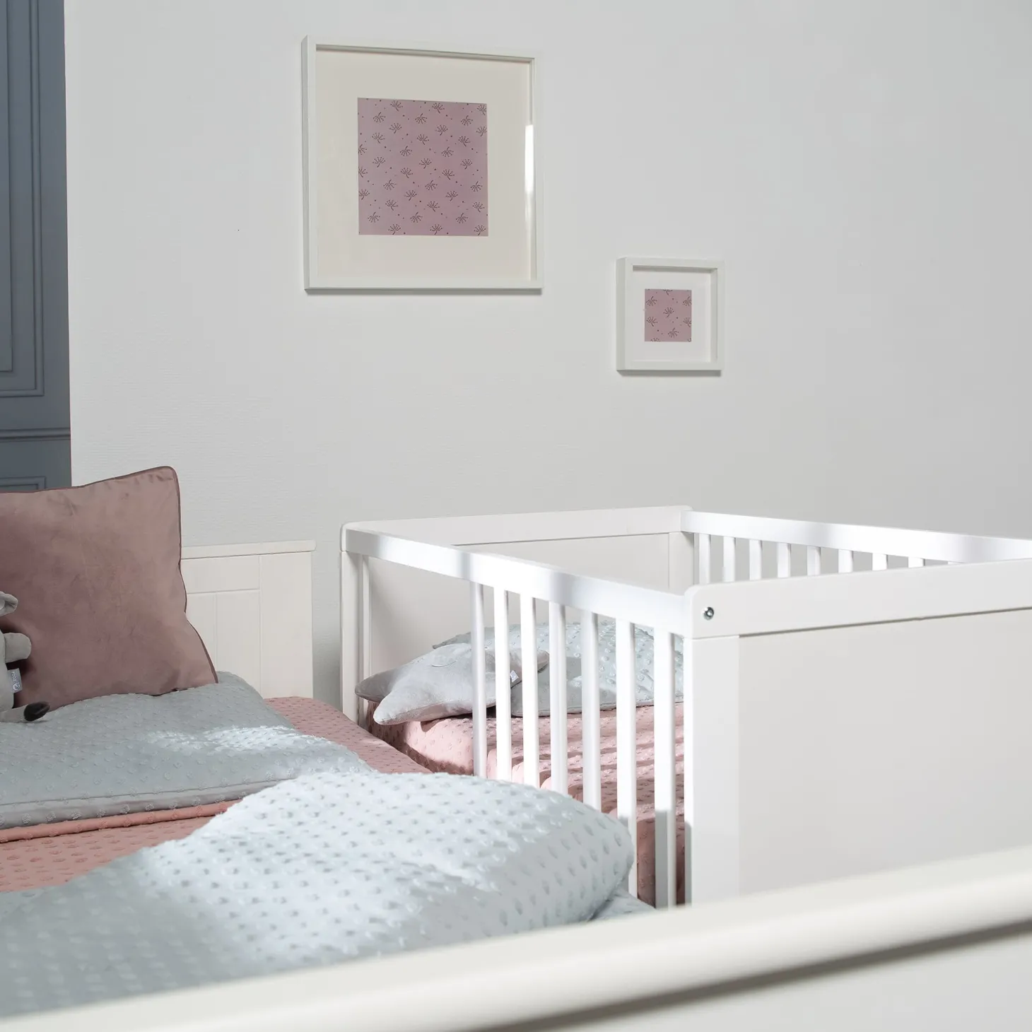Roba Lit cododo + Commode à langer tiroirs Hambourg Blanc