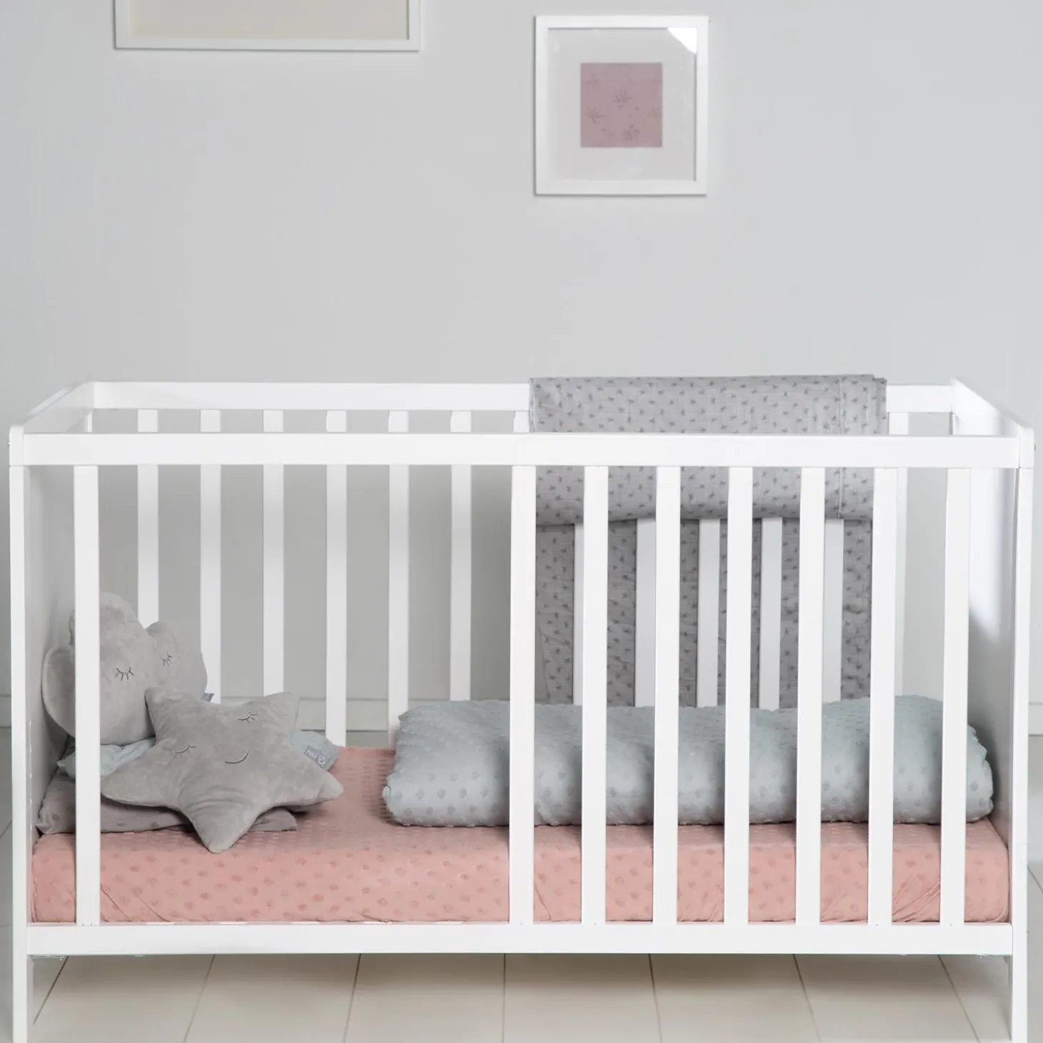 Roba Lit cododo réglable, 5 barreaux amovibles Blanc 60x120 cm