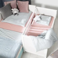 Roba Lit cododo réglable, 5 barreaux amovibles Blanc 60x120 cm