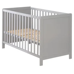 Roba                    Lit cododo  réglable, 5 barreaux amovibles    Gris            60x120 cm
