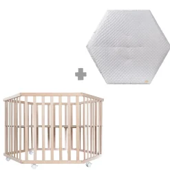 Roba Parc hexagonal Cosiplay Bois Naturel