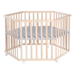 Roba Parc hexagonal Cosiplay Bois Naturel