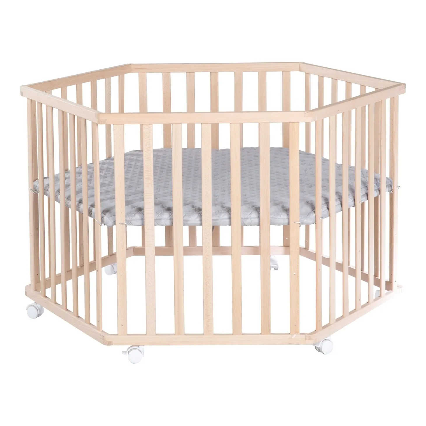 Roba Parc hexagonal Cosiplay Bois Naturel