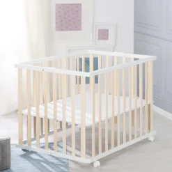 Roba Parc rectangulaire pliant en portefeuille Bois Bicolore