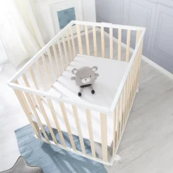 Roba Parc rectangulaire pliant en portefeuille Bois Bicolore