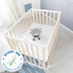Roba Parc rectangulaire pliant en portefeuille Bois Bicolore