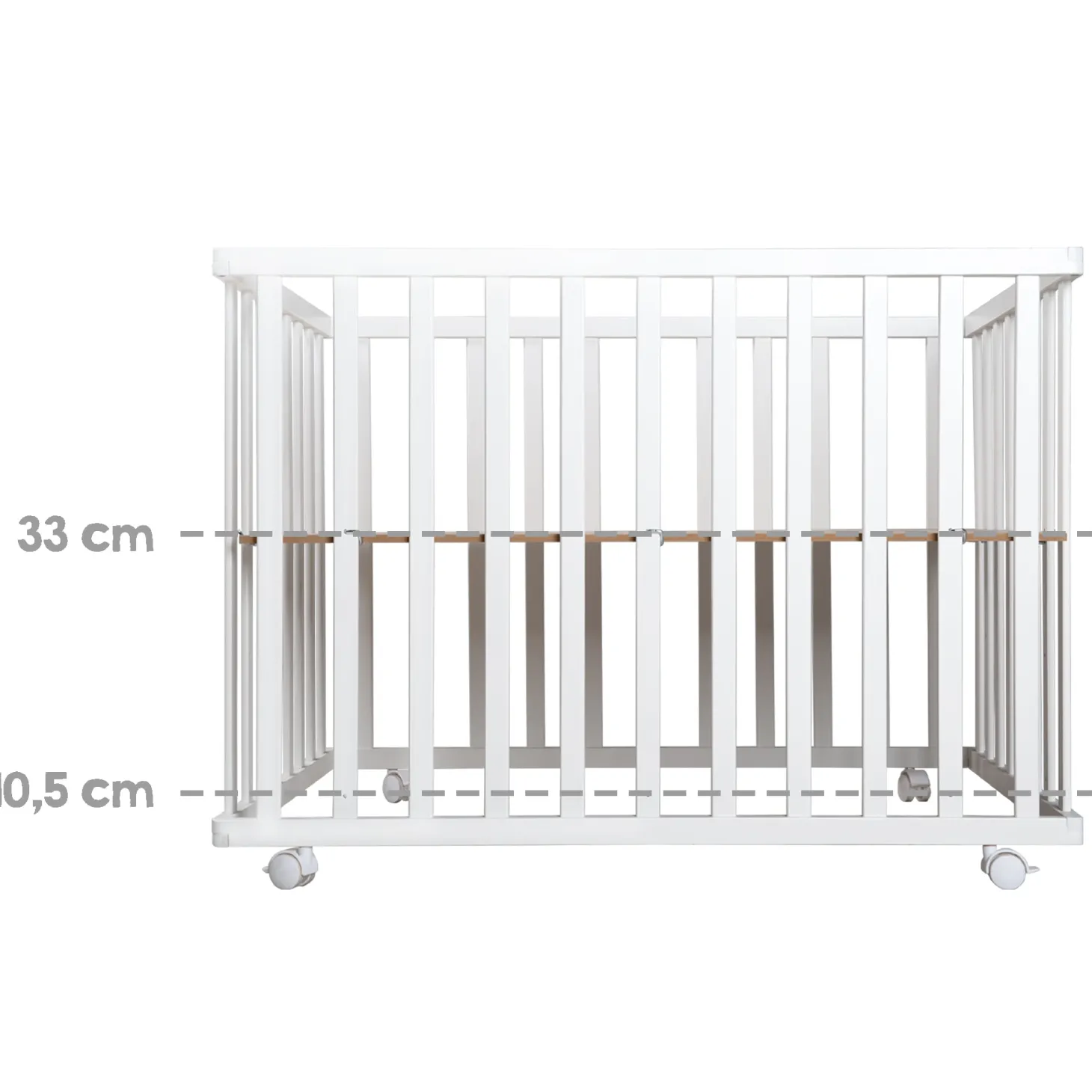Roba Parc rectangulaire pliant en portefeuille Gris