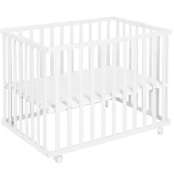 Roba                    Parc rectangulaire pliant en portefeuille    Blanc            75x100 cm