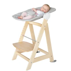 Roba Set Transat + chaise haute évolutive Born Up Bois Naturel