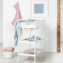 Roba Table à langer Baby Pool rabattable + baignoire Gris