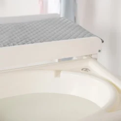 Roba                    Table à langer extensible + baignoire coulissante    Gris