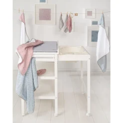 Roba                    Table à langer extensible + baignoire coulissante    Gris