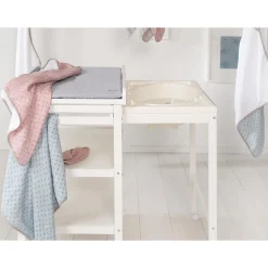 Roba                    Table à langer extensible + baignoire coulissante    Gris