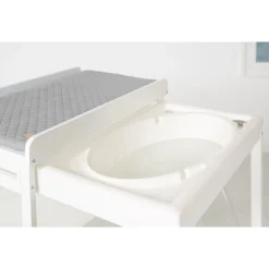 Roba                    Table à langer extensible + baignoire coulissante    Gris