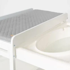 Roba                    Table à langer extensible + baignoire coulissante    Gris