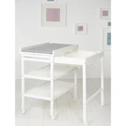 Roba                    Table à langer extensible + baignoire coulissante    Gris