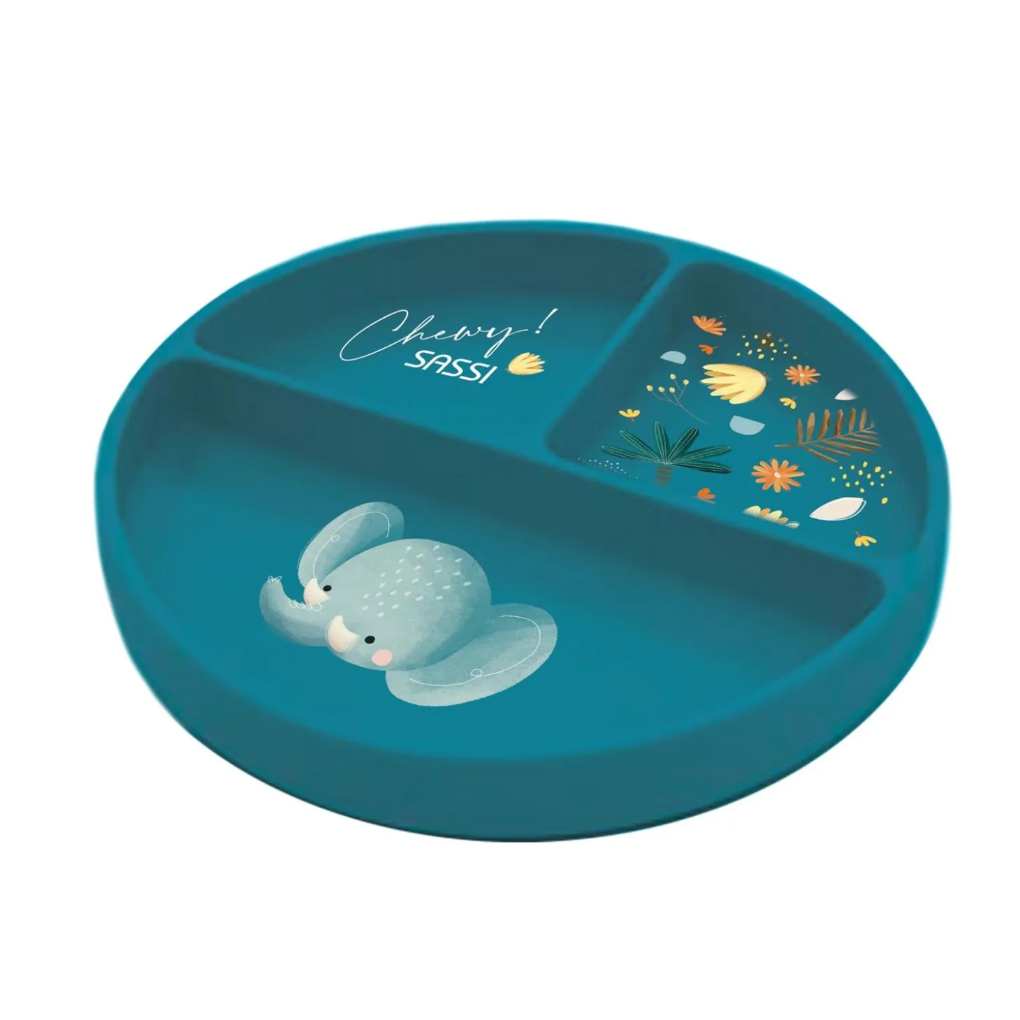Sassi Junior Assiette silicone Chewy The Elephant