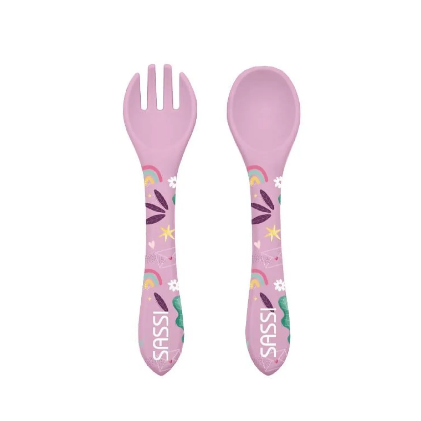 Sassi Junior Cuillere et fourchette Crunchy The Fox