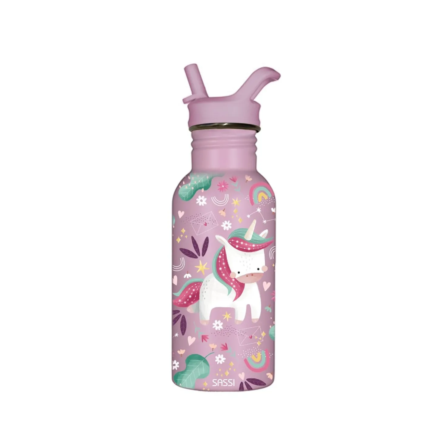 Sassi Junior Gourde en inox Sparkly The Unicorn 500 ml