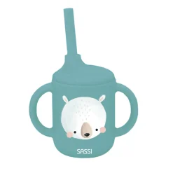Sassi Junior                    Tasse avec paille silicone    Munchy The Bear