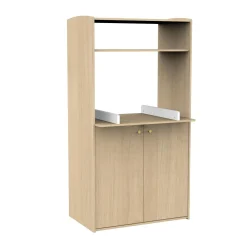 Sauthon Armoire Dressing 2 Petites Portes Bois Alice Chêne Suave