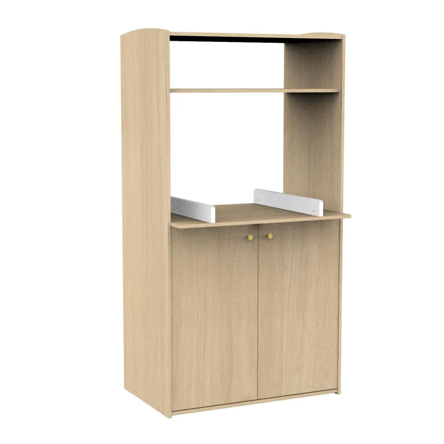 Sauthon Armoire Dressing 2 Petites Portes Bois Alice Chêne Suave