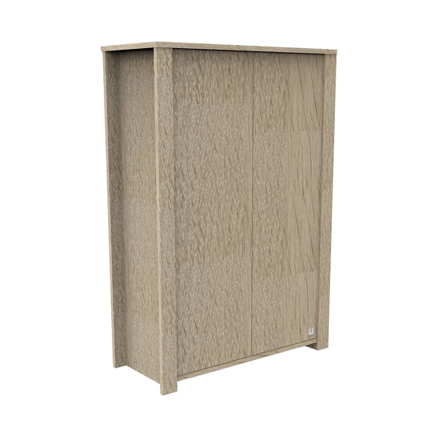 Sauthon Armoire 2 portes Antonin Chêne Noisette
