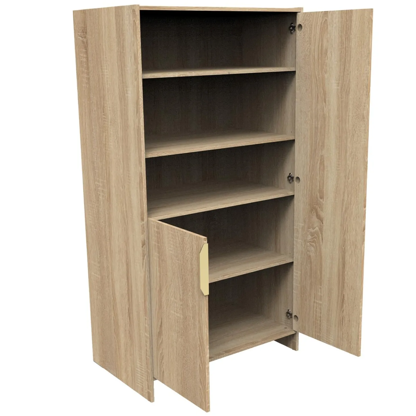 Sauthon Armoire 2 portes azur Chêne Doré