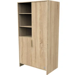 Sauthon Armoire 2 portes azur Chêne Doré