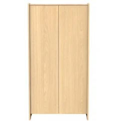 Sauthon Armoire 2 portes cannelle Chêne Miel