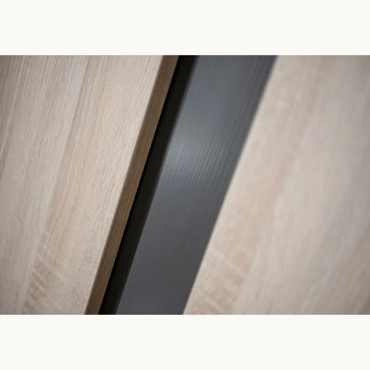 Sauthon Armoire 2 portes Nova Chêne Doré - Gris Volcan