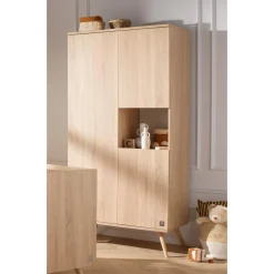 Sauthon Armoire 3 portes Seventies Chêne Doré