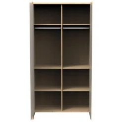 Sauthon                    Armoire 2 portes vanille    Chêne Miel - Meringue
