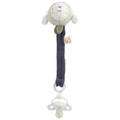 Sauthon                    Attache Sucette Petit Nuage    Beige Chiné/Bleu Orage/Vert Olive