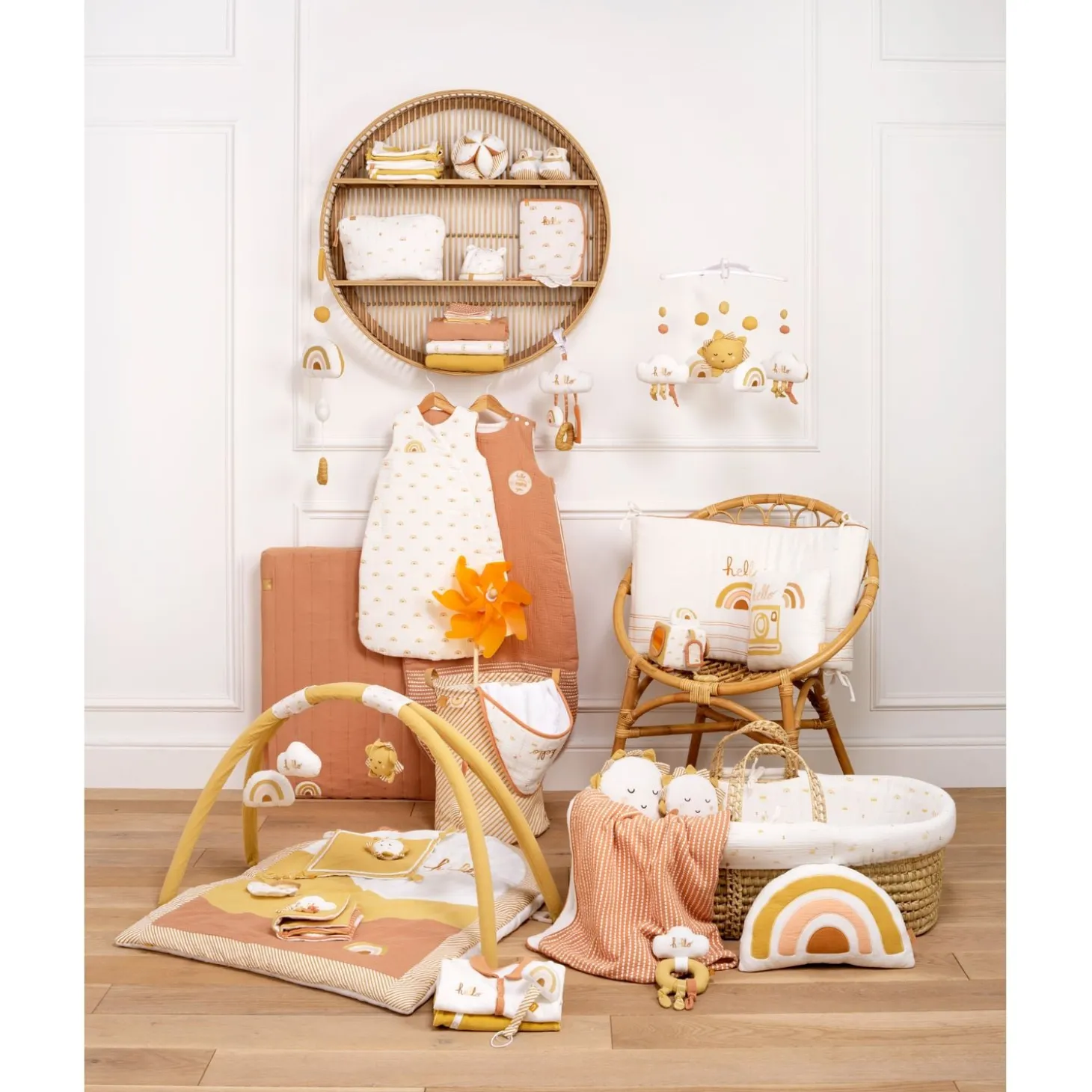 Sauthon Bonnet et moufles Sunlight