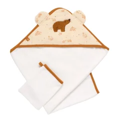 Sauthon                    Cape de bain et gant Orsino    Beige