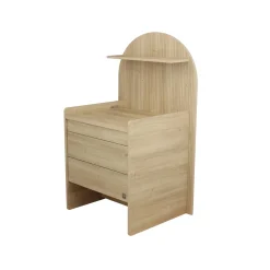 Sauthon Commode à langer évolutive en Bureau Arche Chêne Sépia/Chêne Strié Sépia Arche