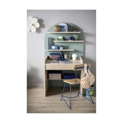 Sauthon Commode à langer évolutive en Bureau Arche Chêne Sépia/Sauge Arche